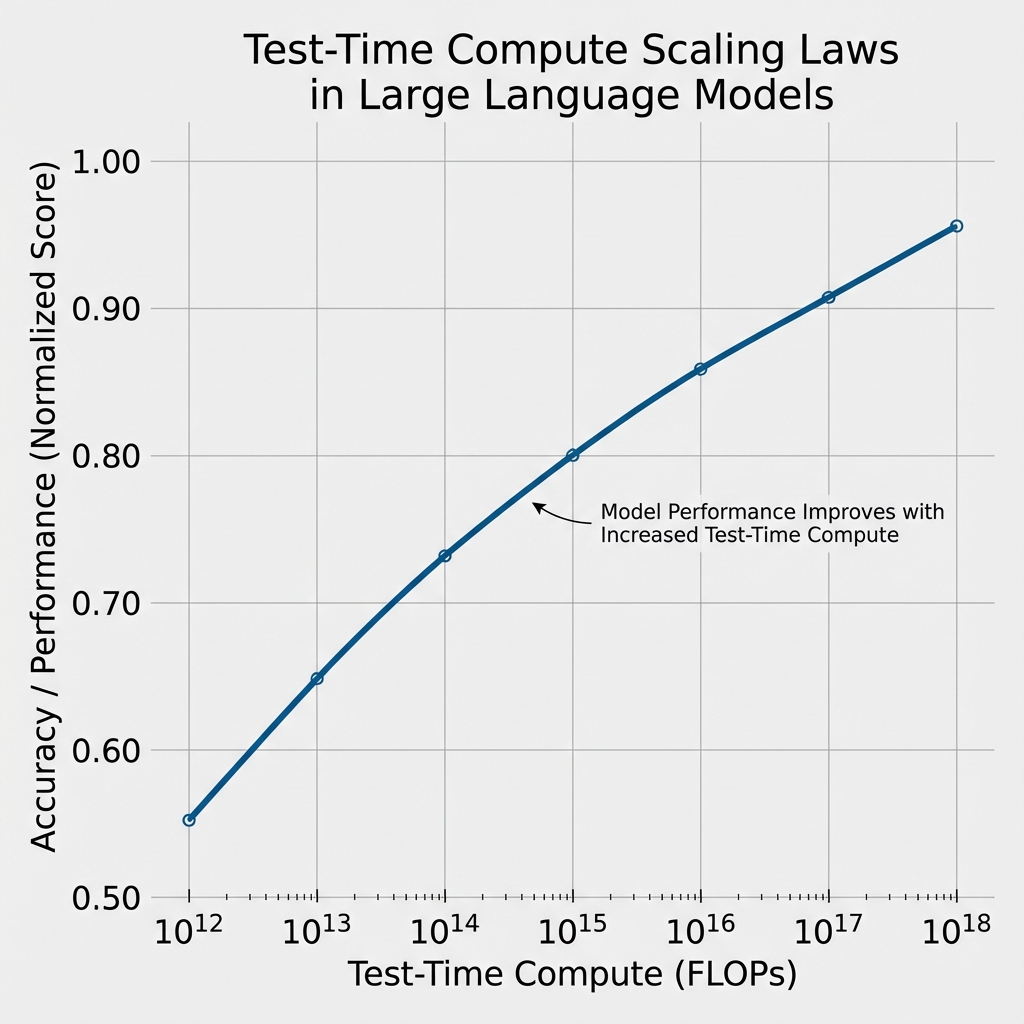 Reasoning Test-Time Compute Scaling Laws